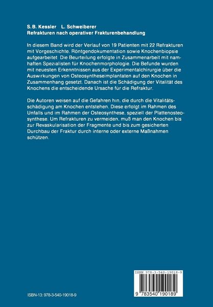 Produktbild: Refrakturen nach operativer Frakturenbehandlung