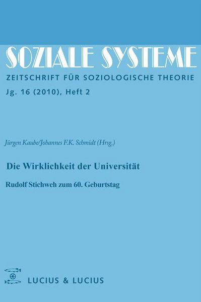 Produktbild: Die Wirklichkeit der Universit&auml;t