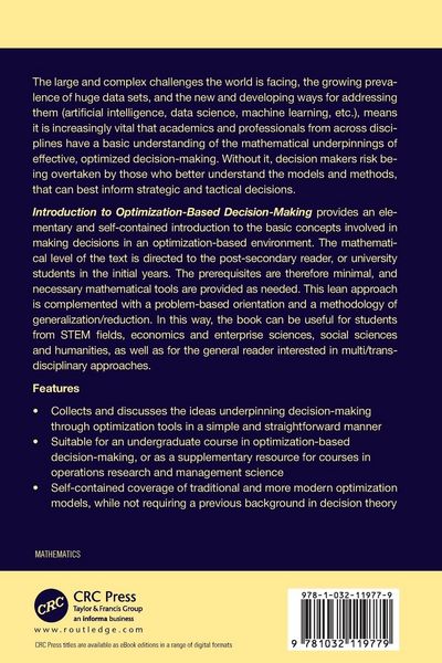 Produktbild: Introduction to Optimization-Based Decision-Making