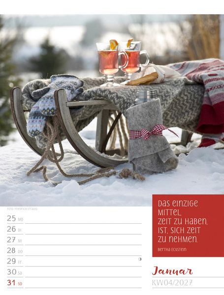 Produktbild: Augenblicke der Achtsamkeit Wochenplaner Kalender 2027