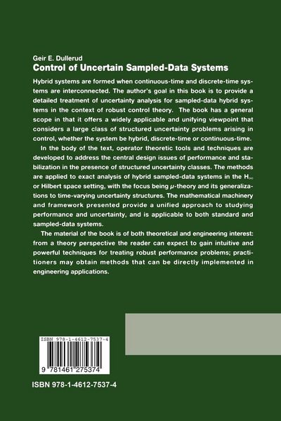 Produktbild: Control of Uncertain Sampled-Data Systems