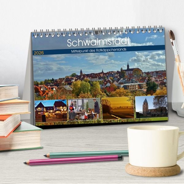Produktbild: Schwalmstadt - Mittelpunkt des Rotk&auml;ppchenlands (Tischkalender 2026 DIN A5 quer), CALVENDO Monatskalender