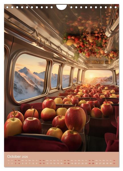 Produktbild: Food Fusion Fantasies (Wall Calendar 2026 DIN A4 portrait), CALVENDO 12 Month Wall Calendar
