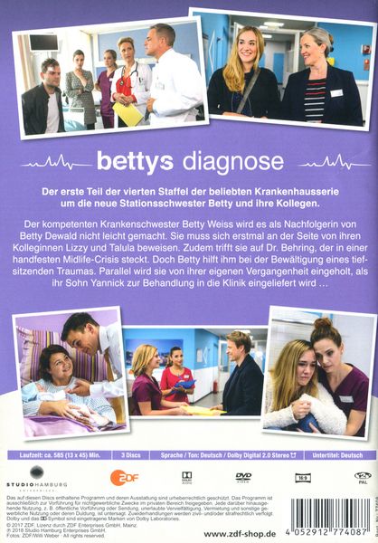 Produktbild: Bettys Diagnose - Staffel 4.1 [3 DVDs]