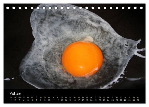 Produktbild: ei.ei.ei &ndash; Fotografische Gedanken zum Ei (Tischkalender 2027 DIN A5 quer), CALVENDO Monatskalender