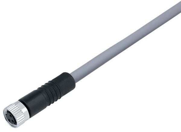 Produktbild: binder 77 3406 0000 20005-0200 Sensor-/Aktor-Steckverbinder, konfektioniert M8 Kupplung, gerade 1 St.