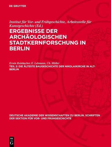 Produktbild: Die &auml;lteste Baugeschichte der Nikolaikirche in Alt-Berlin