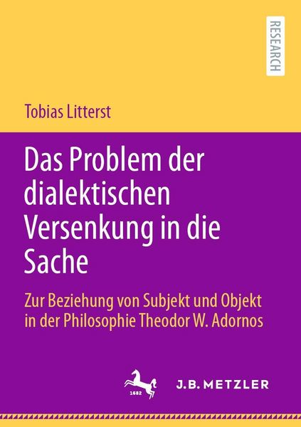 Produktbild: Das Problem der dialektischen Versenkung in die Sache