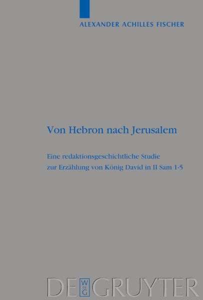 Produktbild: Von Hebron nach Jerusalem