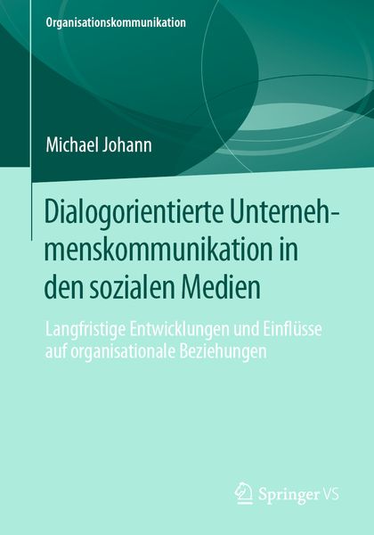 Produktbild: Dialogorientierte Unternehmenskommunikation in den sozialen Medien