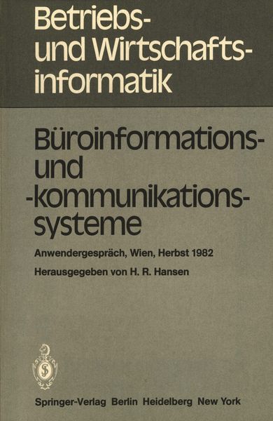 Produktbild: B&uuml;roinformations- und -kommunikationssysteme