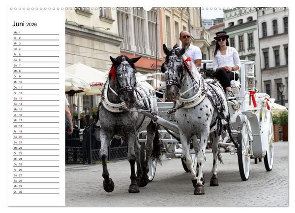 Produktbild: Besucht doch mal Krakau (hochwertiger Premium Wandkalender 2026 DIN A2 quer), Kunstdruck in Hochglanz