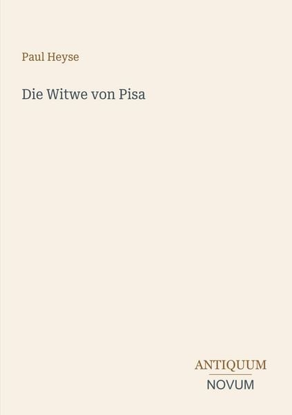 Produktbild: Die Witwe von Pisa