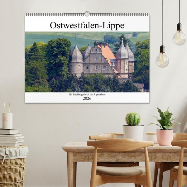 Produktbild: Ostwestfalen-Lippe Ein Streifzug durch das Lipperland (Wandkalender 2026 DIN A2 quer), CALVENDO Monatskalender