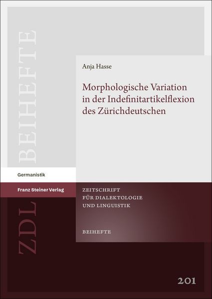 Produktbild: Morphologische Variation in der Indefinitartikelflexion des Z&uuml;richdeutschen