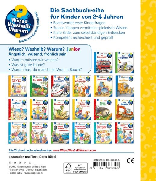 Produktbild: &Auml;ngstlich, w&uuml;tend, fr&ouml;hlich sein / Wieso? Weshalb? Warum? Junior Bd. 32