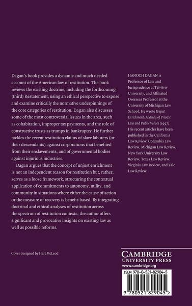 Produktbild: The Law and Ethics of Restitution
