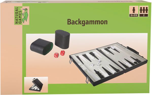 Produktbild: Classic Games Backgammon Kunstleder 47x37 cm