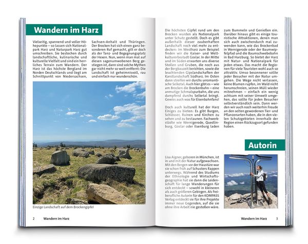 Produktbild: KOMPASS Wanderf&uuml;hrer Harz, 60 Touren mit Extra-Tourenkarte