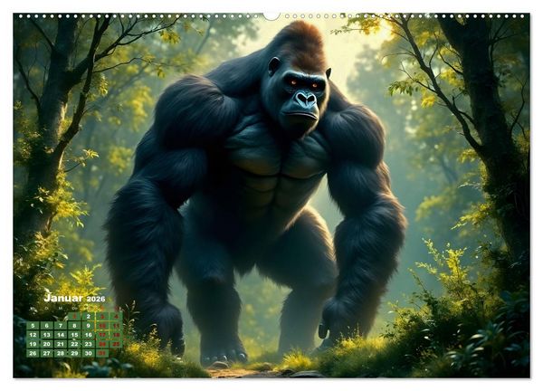 Produktbild: Wildlife im Fokus - Begegnungen auf Augenh&ouml;he (Wandkalender 2026 DIN A2 quer), CALVENDO Monatskalender