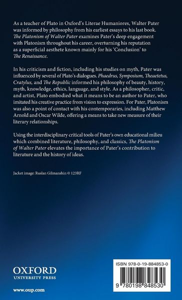 Produktbild: Platonism of Walter Pater