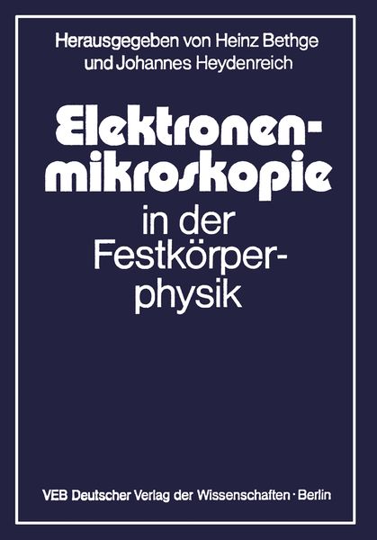 Produktbild: Elektronenmikroskopie in der Festk&ouml;rperphysik