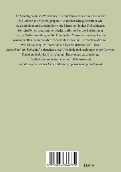Produktbild: Menschheit im Tiefschlaf