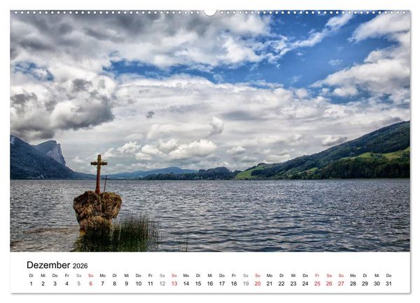 Produktbild: Salzkammergut - Die sch&ouml;nsten Seen Ober&ouml;sterreichs (hochwertiger Premium Wandkalender 2026 DIN A2 quer), Kunstdruck in Hochglanz