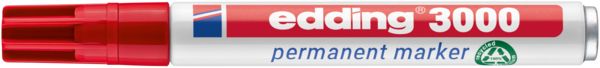 Produktbild: edding Permanentmarker 3000 rot 1,5-3mm