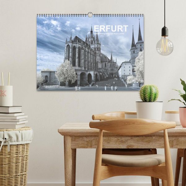 Produktbild: Erfurt - Infrarotfotografien von Kurt Lochte (Wandkalender 2026 DIN A3 quer), CALVENDO Monatskalender