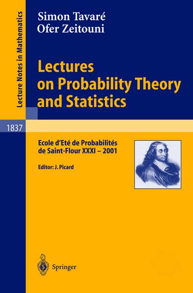 Produktbild: Lectures on Probability Theory and Statistics