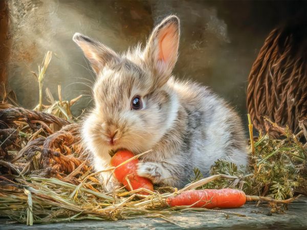 Produktbild: CALVENDO Puzzle Kaninchenportraits | 1000 Teile Lege-Gr&ouml;&szlig;e 64x48cm Foto-Puzzle f&uuml;r gl&uuml;ckliche Stunden