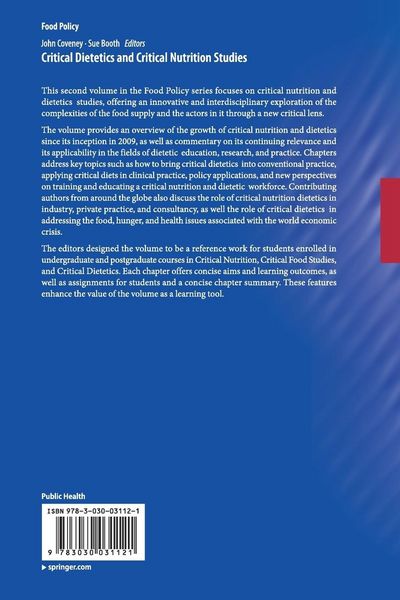Produktbild: Critical Dietetics and Critical Nutrition Studies
