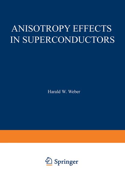Produktbild: Anisotropy Effects in Superconductors