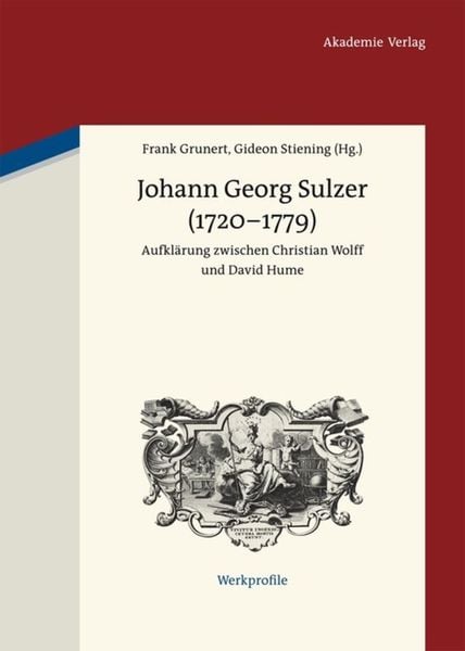 Johann Georg Sulzer (1720-1779), Gebundene Ausgabe von , De Gruyter, 9783050051741