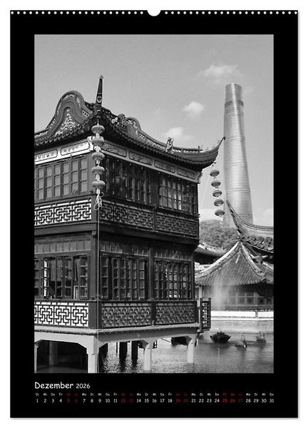 Produktbild: Shanghai zwischen Tradition und Business (hochwertiger Premium Wandkalender 2026 DIN A2 hoch), Kunstdruck in Hochglanz