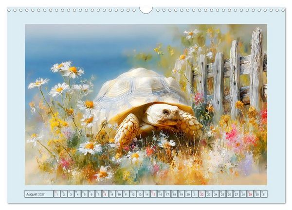 Produktbild: Schildkr&ouml;ten. Gut gepanzert und niemals in Eile (Wandkalender 2027 DIN A3 quer), CALVENDO Monatskalender