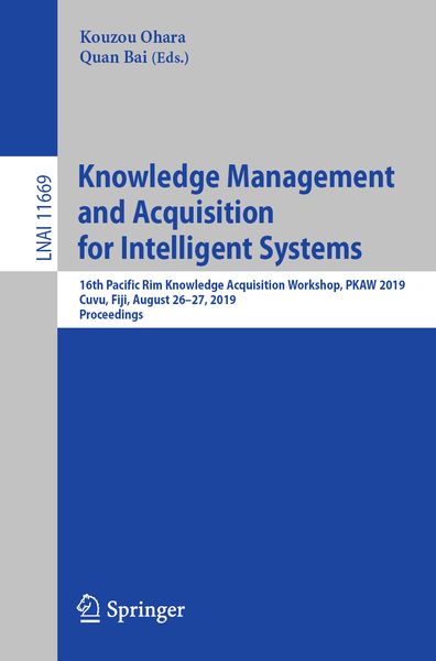 Produktbild: Knowledge Management and Acquisition for Intelligent Systems