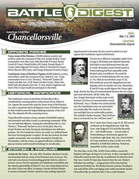 Produktbild: Battle Digest: Chancellorsville