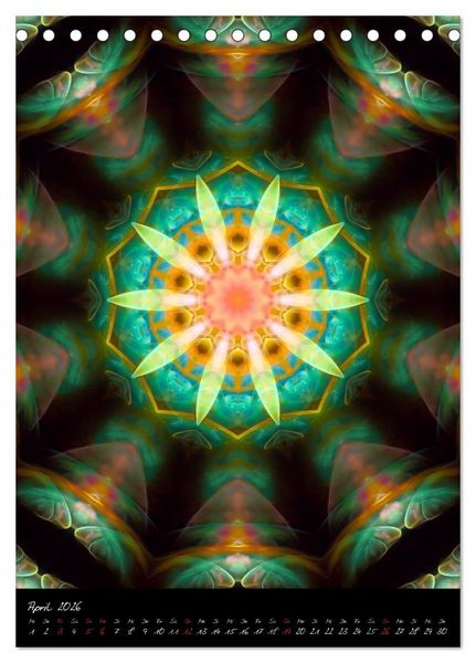 Produktbild: Mandala - Esoterik & Meditation (Tischkalender 2026 DIN A5 hoch), CALVENDO Monatskalender