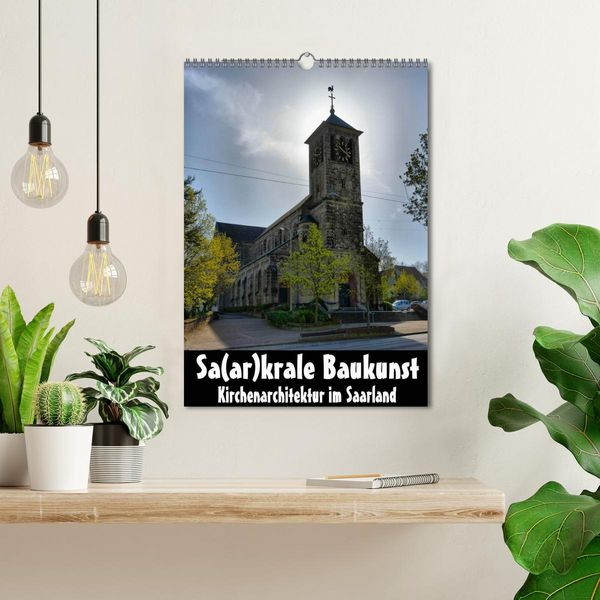 Produktbild: Sa(ar)krale Baukunst - Kirchenarchitektur im Saarland (Wandkalender 2026 DIN A3 hoch), CALVENDO Monatskalender