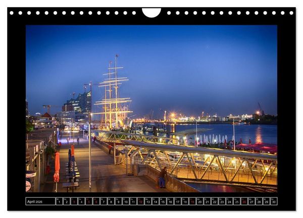 Produktbild: Rund um den Hamburger Hafen (Wandkalender 2026 DIN A4 quer), CALVENDO Monatskalender