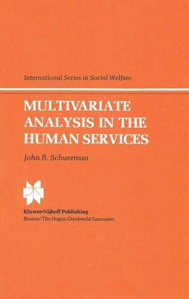 Produktbild: Multivariate Analysis in the Human Services