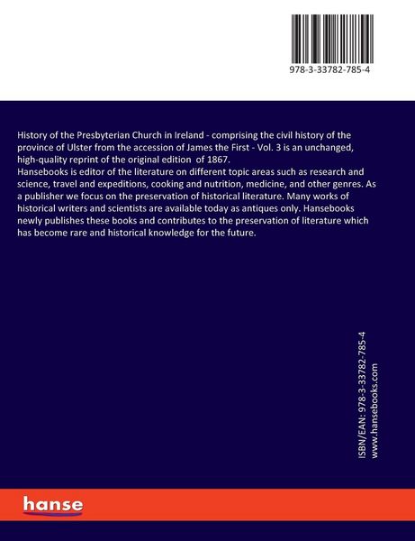Produktbild: History of the Presbyterian Church in Ireland