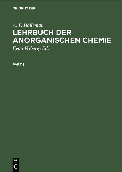 Produktbild: Lehrbuch der anorganischen Chemie