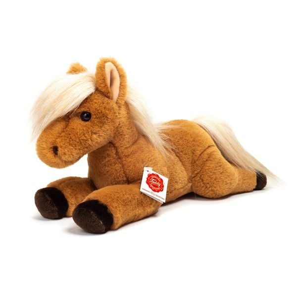 Teddy Hermann 90265 - Pferd liegend, 34 cm, Plüschtier