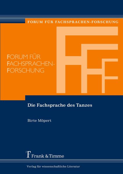 Produktbild: Die Fachsprache des Tanzes