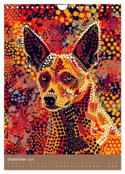 Produktbild: Wildes Australien - Tiere im Stile der Aborigine-Kunst (Wandkalender 2026 DIN A4 hoch), CALVENDO Monatskalender