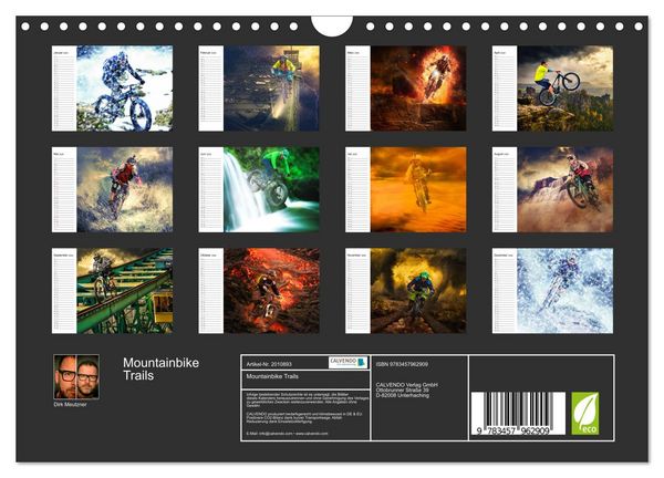 Produktbild: Mountainbike Trails (Wandkalender 2026 DIN A4 quer), CALVENDO Monatskalender