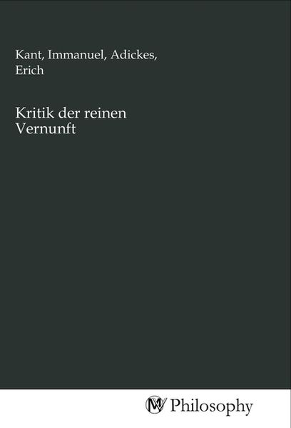 Produktbild: Kritik der reinen Vernunft